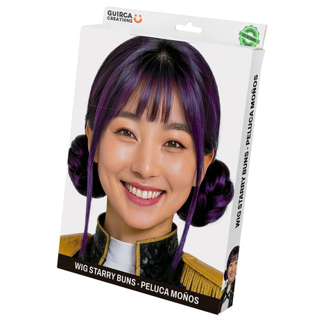 Peluca Starry Buns Packaging