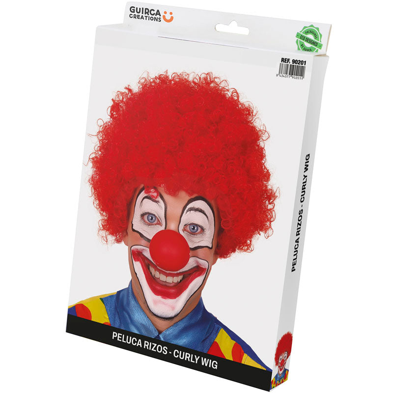 Peluca de Payaso roja packaging