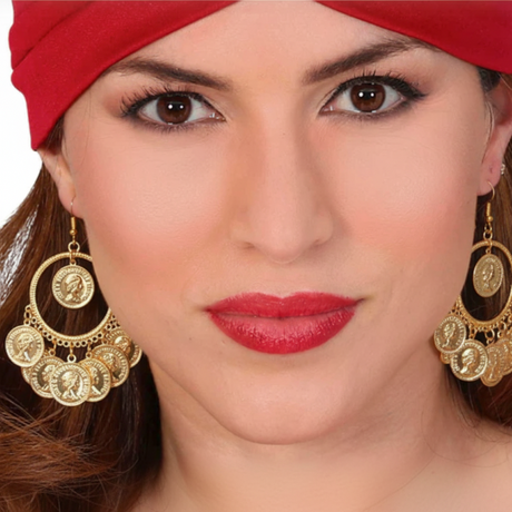 Pendientes metálicos zíngara