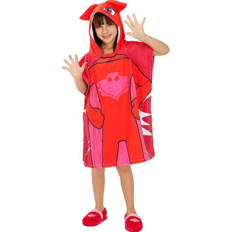 Toalla poncho Buhíta para niña - PJ Masks 