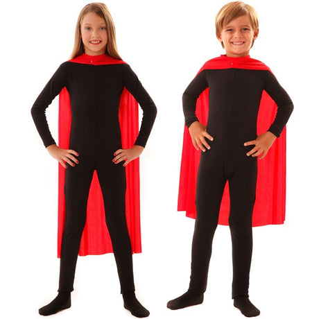 Capa superhéroe roja infantil