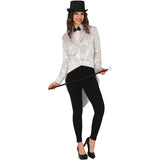 Chaqueta Frac de Lentejuelas plateadas para Mujer