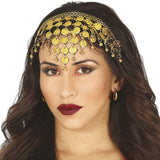 Diadema de zíngara dorada