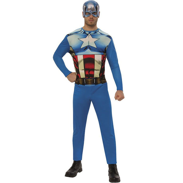 Adult Costume Pijama Capitan America Adulto Rubie's Men's Marvel