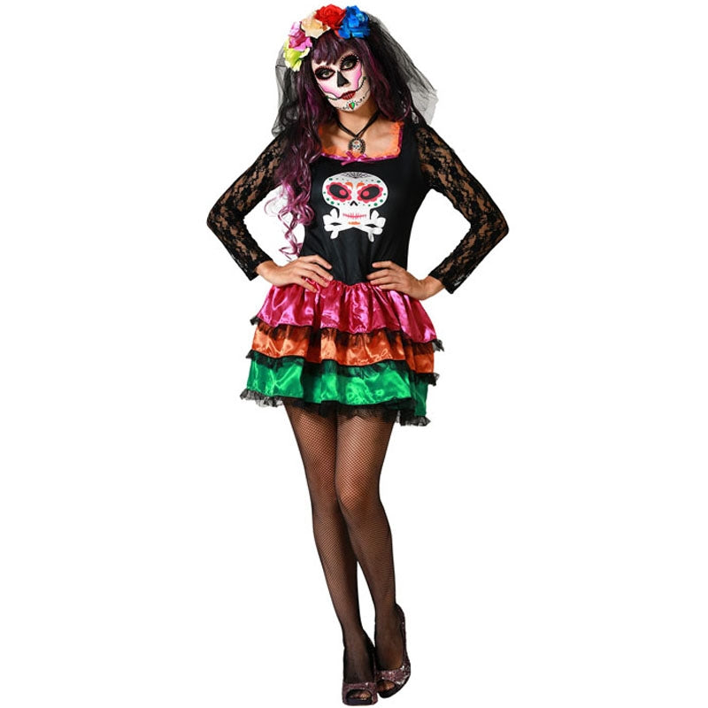 ▷ Disfraz Catrina sexy para Mujer |【Envío Halloween en 24h】