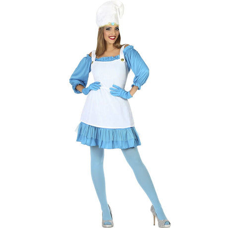 Disfraz de Duende azul para mujer