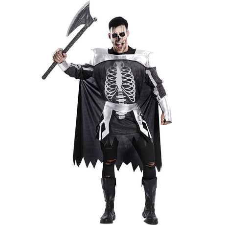Disfraz de Esqueleto Medieval para hombre