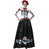 Disfraz de Esqueleto Mexicano Catrina para mujer