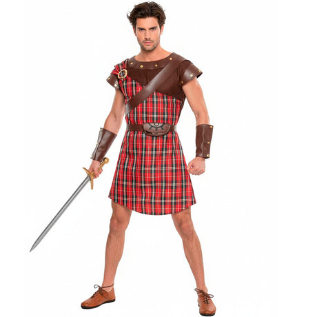 Disfraz de Guerrero Escocés Braveheart para hombre Bis