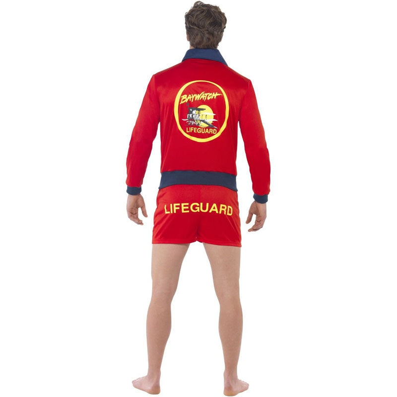 Disfraz de Los Vigilantes de la playa para hombre espalda