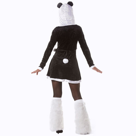 Disfraz de Oso Panda Sexy para mujer espalda
