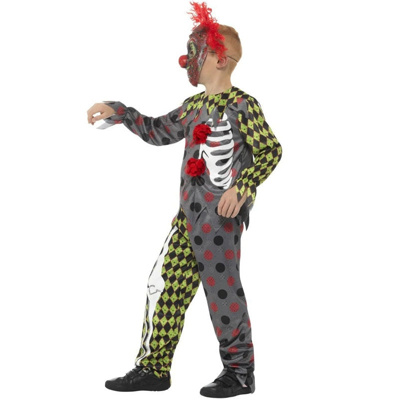 Smiffys Disfraz De Payaso En Forma De Aro, Multicolor, Con Pantalones, Sombrero Y Corbatín Halloween, Carnaval : Smiffys
