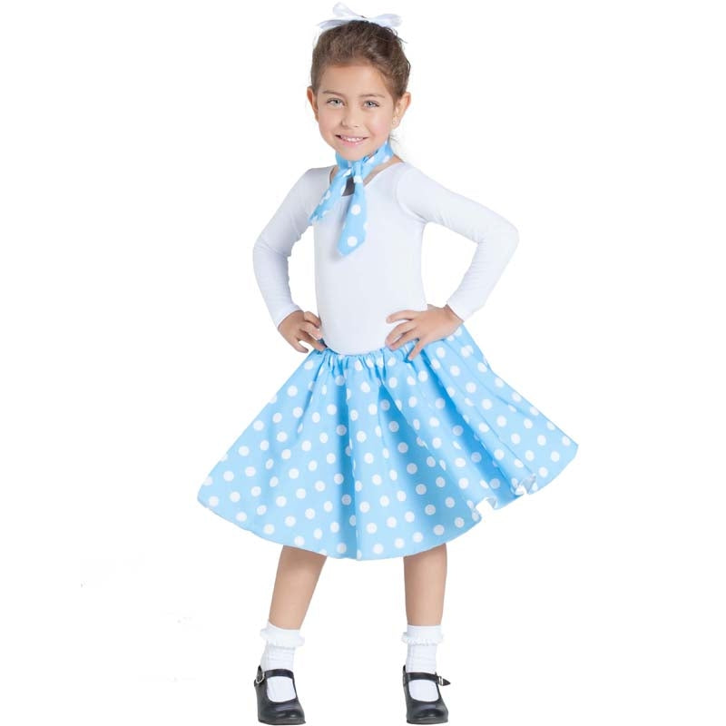 Disfraz Años 60 azul para niña Envíos en 24h - Main Image