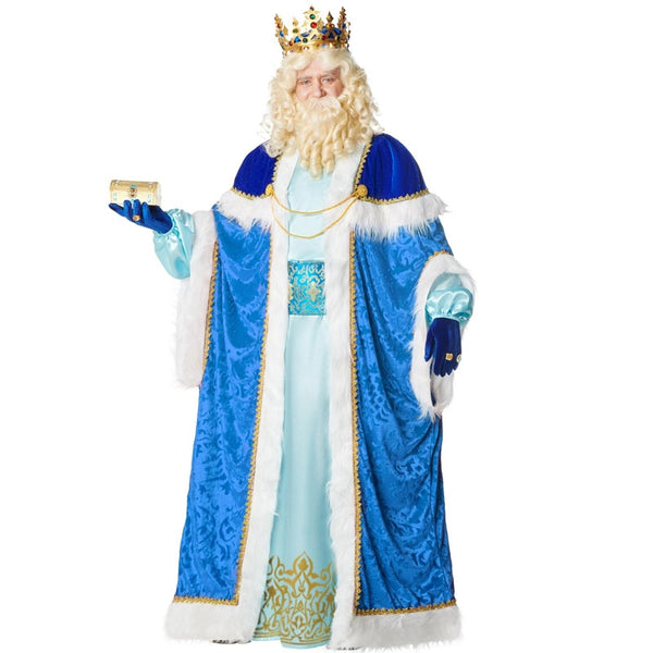 Disfraz Deluxe De Rey Melchor Para Hombre, Incluye Capa Con Capelina, Túnica Y Cinturón, Alta Calidad Fabricado En España, Ideal Para Cabalgatas Y Fiestas