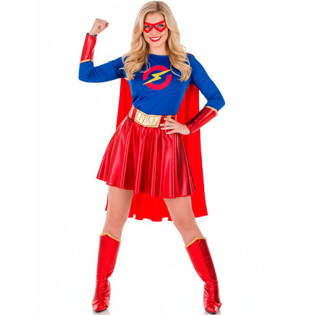 Disfraz de Superheroína Clásica para mujer Bis
