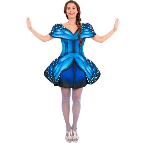 Disfraz de Mariposa Azul Fantasía para mujer