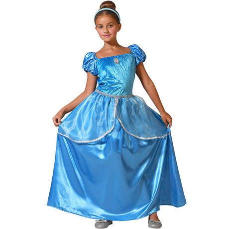 Disfraz para niña de Princesa azul de cuento