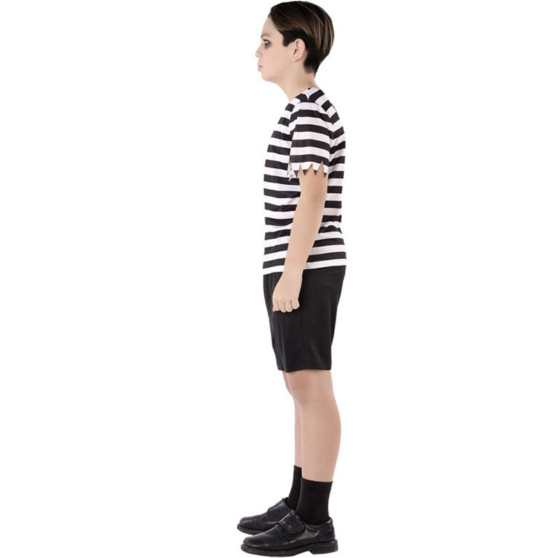 Disfraz de Niño Tétrico con manga corta para niño Perfil