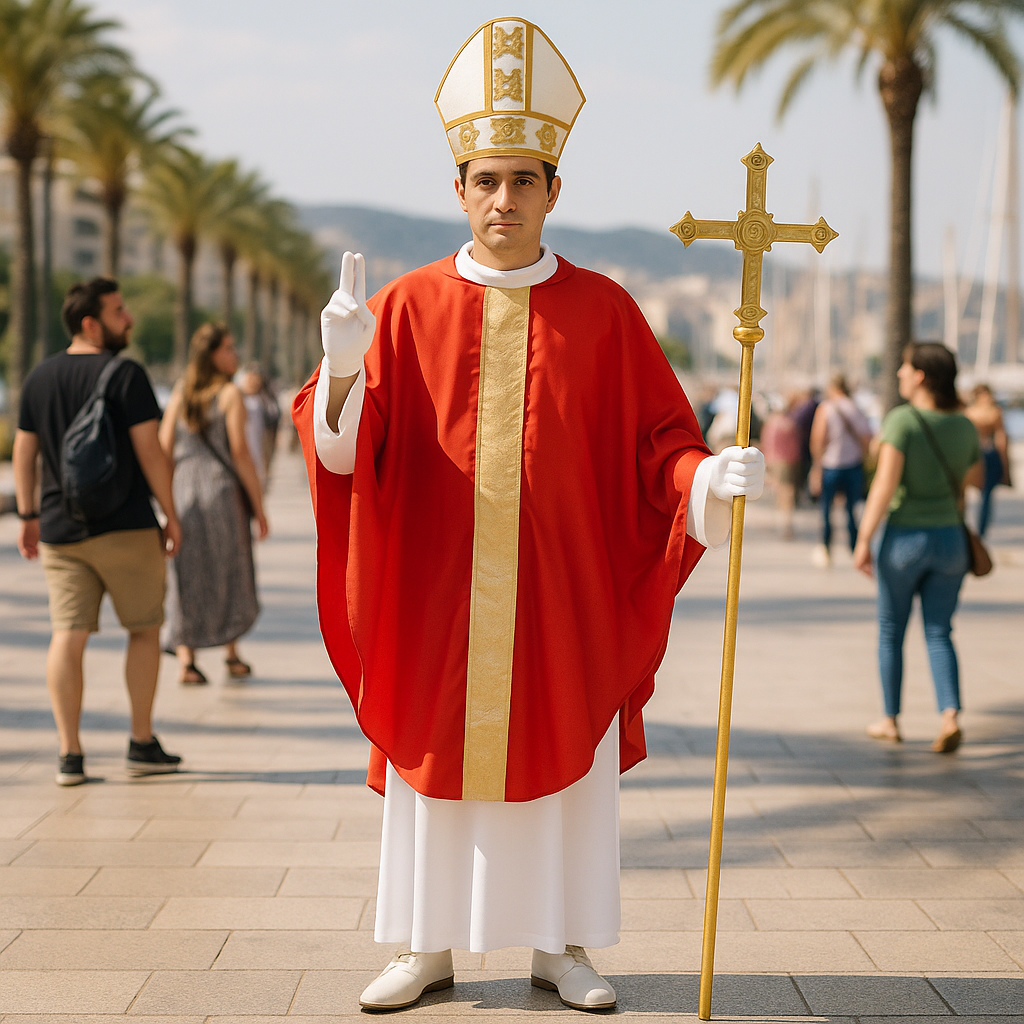 Disfraz de Papa de Roma para adulto