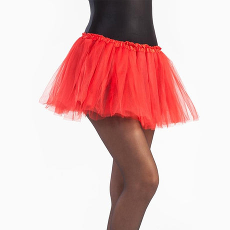 Falda tutú rojo niña