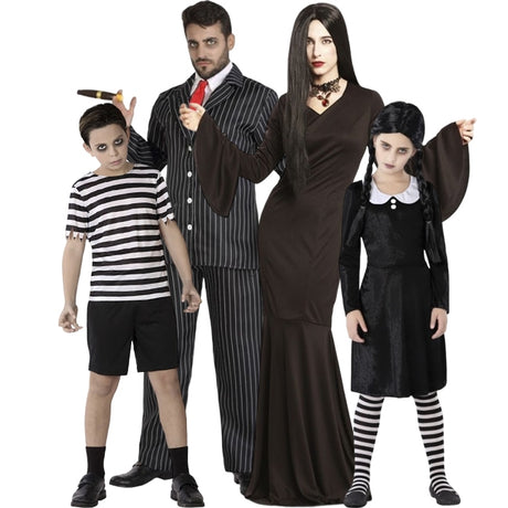 Disfraces Familia Addams para grupos y familias