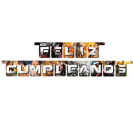 Guirnalda Feliz Cumpleaños Star Wars®