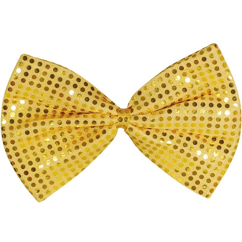 Pajarita Lentejuelas Oro