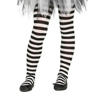 Pantys Blancos con rayas para niñas