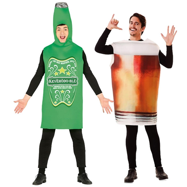 Disfraz De Botellín De Cerveza Para Carnaval | Traje Original De Poliéster, Ideal Para Fiestas Temáticas Y Disfraces Divertidos