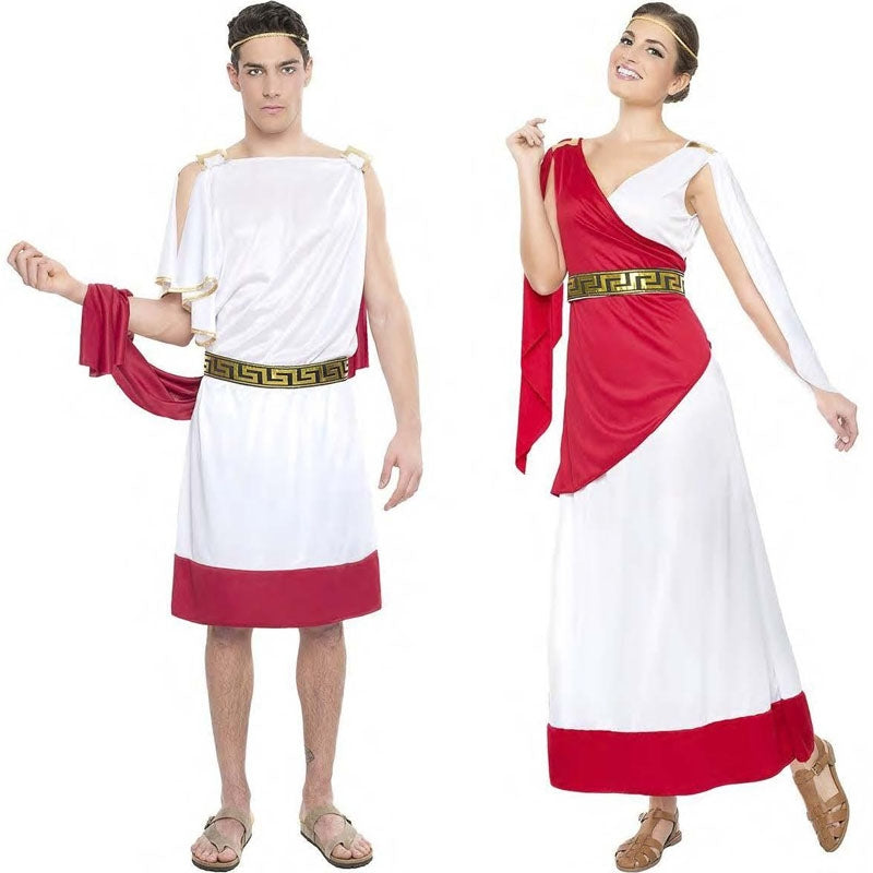 vestidos disfraz dios griego casero