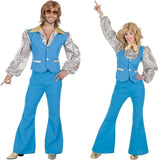 Pareja Discotequeros Azules