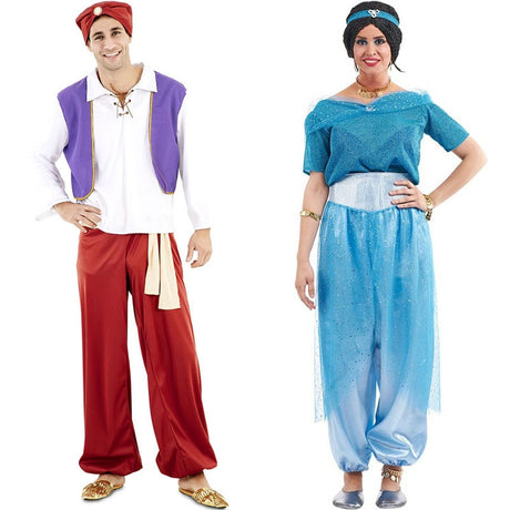 Pareja de Príncipe Aladdín y Princesa Jasmine