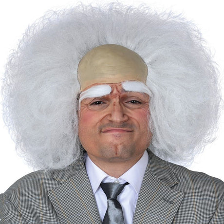 Peluca de Einstein con calva