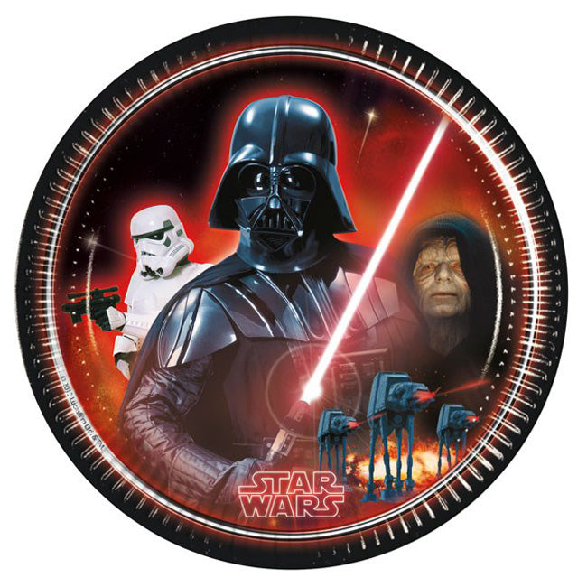 Confezione da 8 piatti star wars r2-d2 di 20 cm