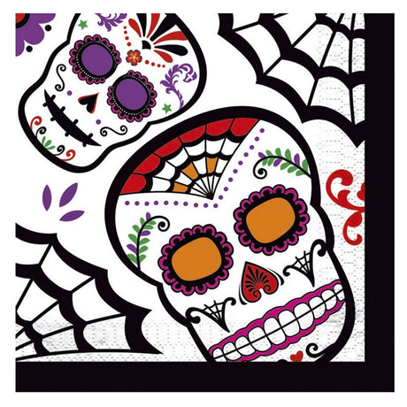 Servilletas de Catrina Día de los Muertos de 33 cm 