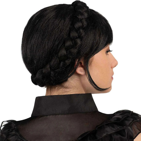 Trenza recogida de Niña Tétrica perfil