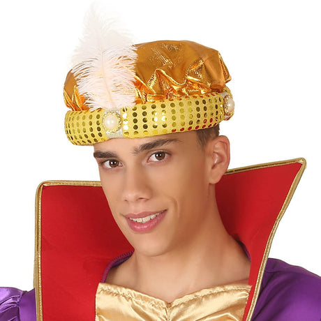 Turbante Hindú Dorado