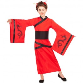 Hierbas cinturón Medicinal ▷ Disfraz China Dragón Rojo para Niña【Envío en 24h】