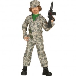 Disfraz Militar Desertor Milicia Niño