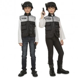 Chorrito Deudor Llamarada Disfraz de Policía SWAT con accesorios para niños