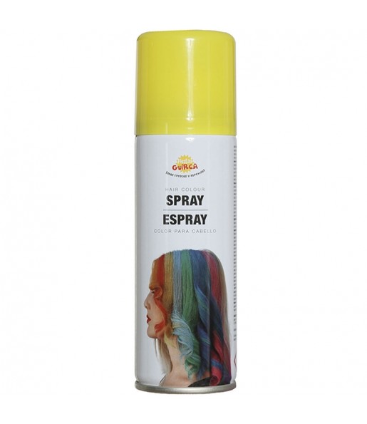 Spray de pelo color amarillo