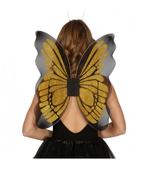 alas doradas mariposa