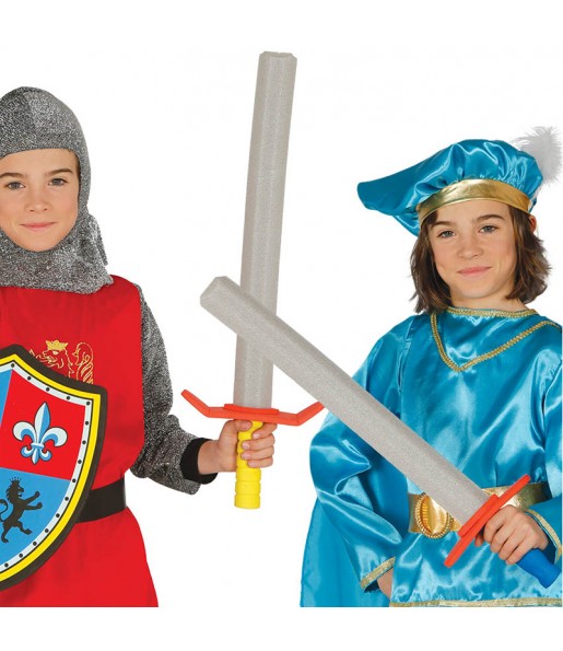 Espada Medieval de goma EVA para niños