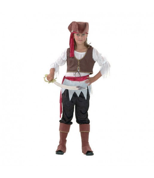 Disfraz de Pirata Bucanera para niña