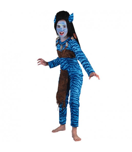Disfraz de Guerrera Jungla-Avatar para niña