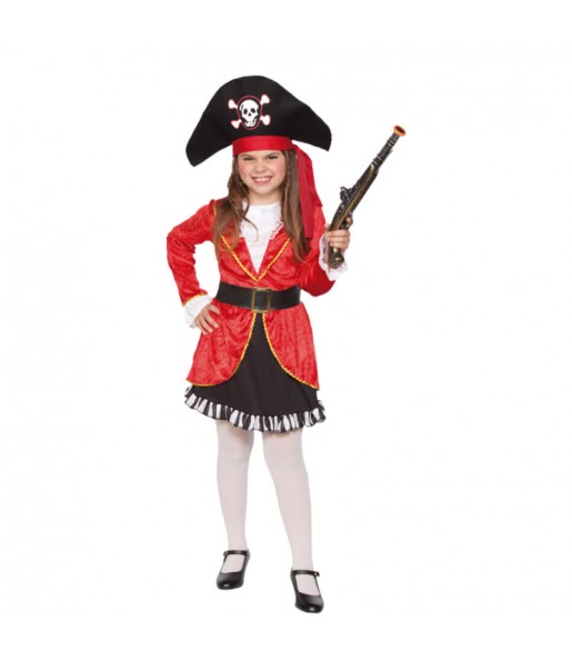 Disfraz de Pirata Garfio para niña