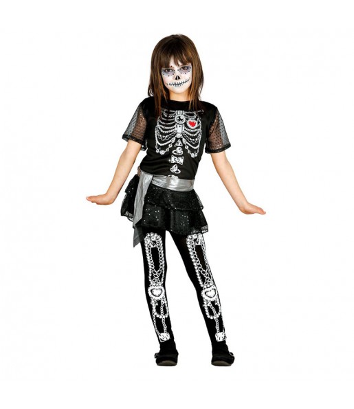 disfraz esqueleta lujo infantil
