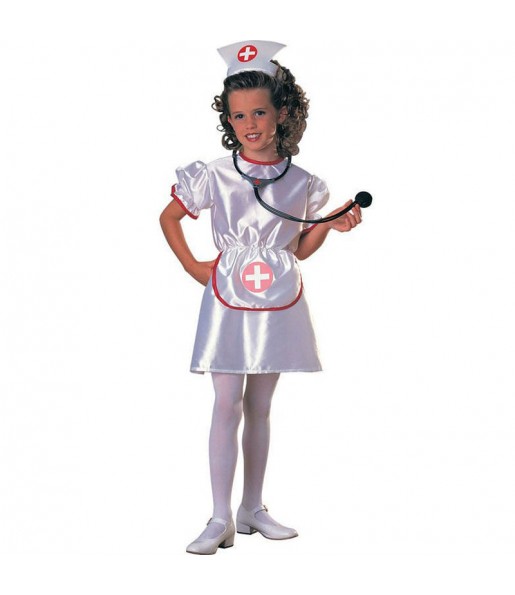Disfraz de Enfermera Blanca niña