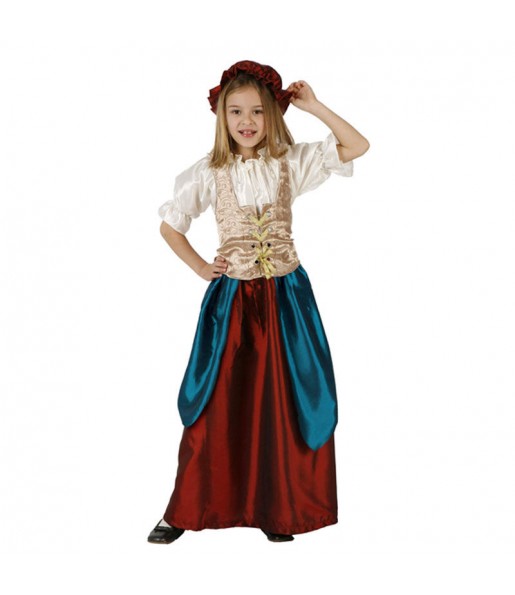 Disfraz de Sirvienta Medieval niña