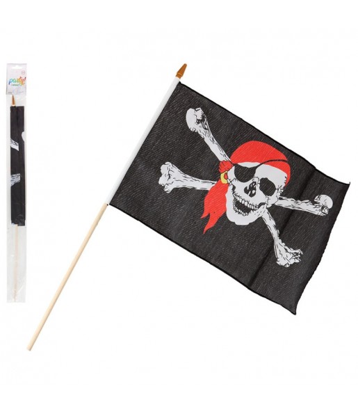 Bandera Pirata con palo